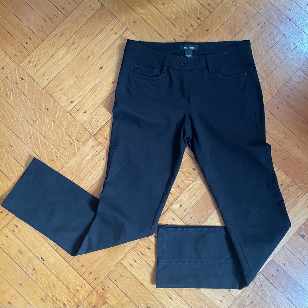 WHBM Black Slim Leg Pants 0R